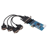 Systembase 시스템베이스 Multi-4C/LPCIe RS232  케이블타입, 4포트 RS232(Male), PCIe 시리얼카드