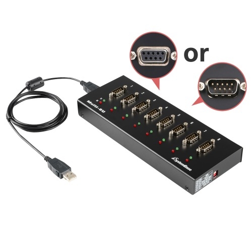 Systembase 시스템베이스 Multi-8/USB COMBO 8포트 USB to RS422/RS485 컨버터 DB9M Male타입