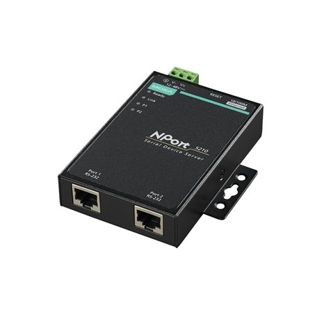 MOXA 목사 NPort 5210-T 2-port RS-232 device server, -40 to 75°C operating temperature