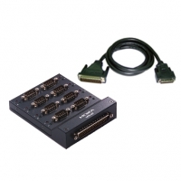 MOXA 목사 OPT8-M9 M62 to 8 x DB9 male connection box, DB62 male to DB62 female cable, 1.5 m