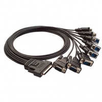 MOXA 목사 CBL-M68M9x8-100 (Opt8D+) SCSI VHDCI 68 to 8 x DB9(M) Cable with 100cm