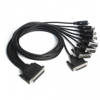 MOXA 목사 CBL-M62M25x8-100 (OPT8C) DB62(M) to 8 x DB25(M) Cable