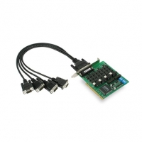 MOXA 목사 CP-134U-DB9M 4-port RS-422/485 Universal PCI serial board, 0 to 55°C operating temperature (includes DB9 male cable)