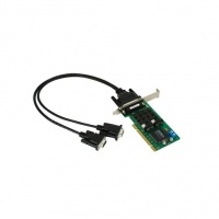 MOXA 목사 CP-132UL-I-DB9M 2-port RS-422/485 low-profile Universal PCI serial board with optical isolation, 0 to 55°C operating temperature (includes DB9 male cable)