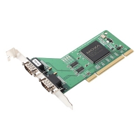 MOXA 목사 CP-102UL 2-port RS-232 low-profile Universal PCI serial board, 0 to 55°C operating temperature (includes DB9 male cable)