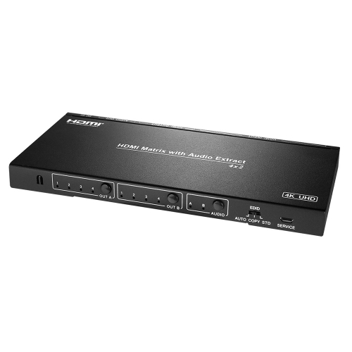 넥스트 NEXT-2403UHDM 4:2 UHD HDMI MATRIX 스위치 오디오지원