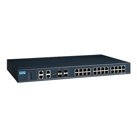 ADVANTECH 어드밴텍 EKI-2428G-4CI-AE 24GE+4G Combo Unmanaged Ethernet Switch 19" Rackmount -40~75℃