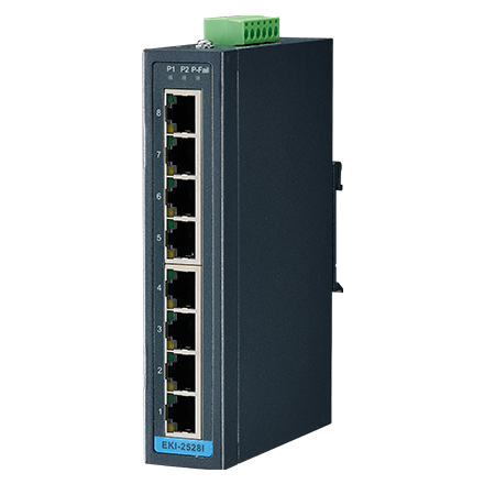 ADVANTECH 어드밴텍 EKI-2528I-BE 8포트 10/100Mbps 언매니지드 이더넷 스위치