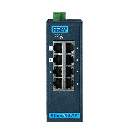 ADVANTECH 어드밴텍 EKI-5528I-EI-AE 8FE Managed Ethernet Switch support EtherNet/IP -40~75℃