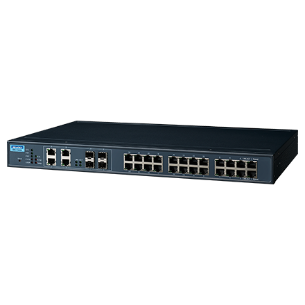 ADVANTECH 어드밴텍 EKI-7428G-4CI-AE 24포트 10/100/1000Mbps 매니지드 이더넷 스위치