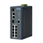 ADVANTECH 어드밴텍 EKI-7710E-2C-AE 8포트 10/100Mbps + 2G 매니지드 리던던트 이더넷 스위치