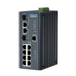 ADVANTECH 어드밴텍 EKI-7710E-2CPI-AE 8FE PoE and 2G Combo Managed Ethernet Switch IEEE802.3af/at 24~48VDC -40~75℃
