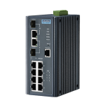 ADVANTECH 어드밴텍 EKI-7710G-2CP-AE 8GE PoE and 2G Combo Managed Ethernet Switch IEEE802.3af/at 24~48VDC