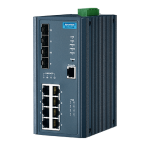 ADVANTECH 어드밴텍 EKI-7712E-4FPI-AE 8FE PoE and 4G SFP Managed Ethernet Switch IEEE802.3af/at 46~57VDC -40~75℃