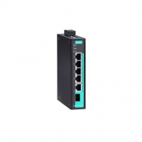 MOXA 목사 EDS-G205-1GTXSFP Unmanaged full Gigabit Ethernet switch with 4 10/100/1000BaseT(X) ports, 1 combo 10/100/1000BaseT(X) or 100/1000BaseSFP port, -10 to 60&deg;C operating temperature