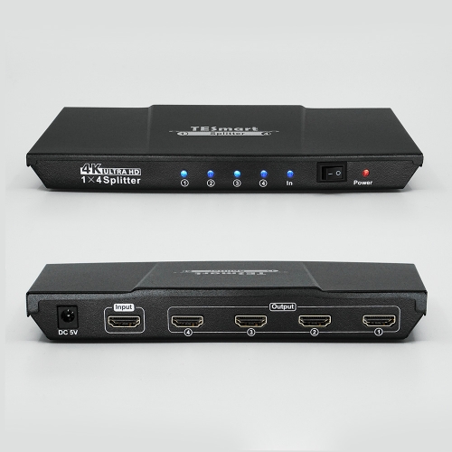 TESmart 티이스마트 HSP0104A30 1:4 HDMI 분배기 모니터 공유기 동시출력