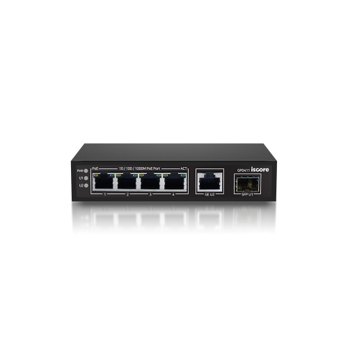 iscore 이즈코어 GP0411 6Port Gigabit PoE Switch [4PoE + 2Uplink(SFP)]