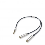 LANstar 라인업시스템 LS-S2S 이어폰 공유, 분배 케이블, Silver Metal