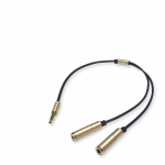 LANstar 라인업시스템 LS-S2G 이어폰 공유, 분배 케이블, Gold Metal
