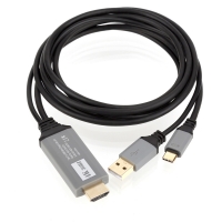 넥스트 NEXT-2244TCH TYPE-C to HDMI UHD 4K 케이블 2M / 스마트폰 배터리충전지원