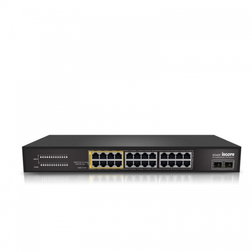 iscore 이즈코어 GP2402F 26Port Gigabit PoE Switch [24PoE + 2SFP(300W)]