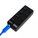 넥스트 NEXT-703U3NP USB3.0 4포트 USB허브(포트별 스위치)