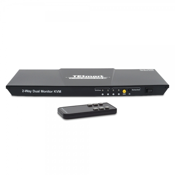 TESmart 티이스마트 HKS0402A1U 4X2 HDMI Dual Monitor KVM Switch 4K@60Hz
