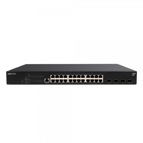 넥스트 NEXT-POE3052L2-10G 10/100/1000Mbps 24포트 POE+ 380W 4SFP+ L2 매니지먼트 스위치