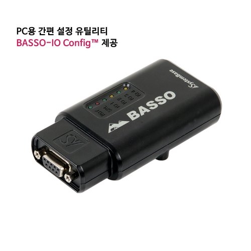 Systembase 시스템베이스 BASSO-1040DT/DIO Digital I/O 채널 4포트 to Serial (RS232/RS422/RS485) , Modbus Serial 지원