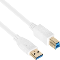 넷메이트 NM-UB305Z USB3.0 AM-BM 케이블 0.5m (화이트)