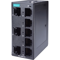 [EDS-208 신제품] 신모델 MOXA 목사 EDS-2008-ELP Unmanaged Fast Ethernet switch with 8 10/100BaseT(X) ports, 12/24/48 power input, plastic housing, -10 to 60°C operating temperature