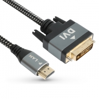 POWERLAN 파워랜 PL-HD-010S PL031 HDMI to DVI 케이블 고급형 메탈 1M