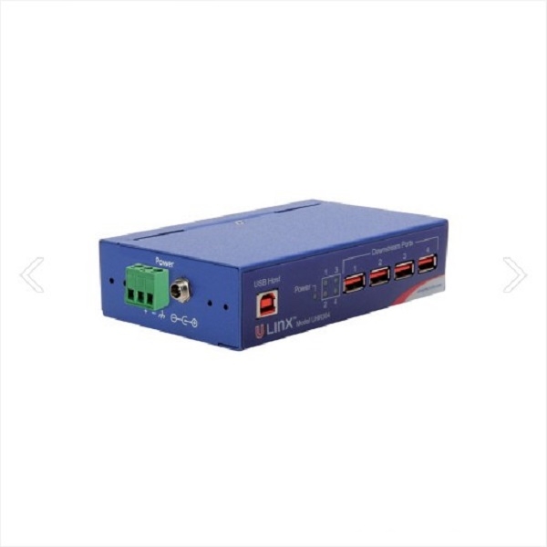 ADVANTECH 어드밴텍 BB-UHR304 4포트 산업용 USB 허브 (4kV 아이솔레이션, 노이즈 차단 강화, -40~80℃)