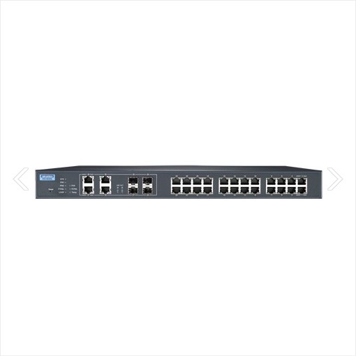 ADVANTECH 어드밴텍 EKI-9628G-4CI-AE 24포트 산업용 매니지드 이더넷 스위치, 24GE+4G Combo Port L3