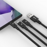 넥스트 NEXT-MLC1751U2 USB-A to 3 in 1 고속충전 데이터 케이블 1.2m