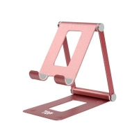 에이치디탑 HT-E007 접이식 스마트폰 알루미늄 스탠드 탁상용 거치대 휴대용 받침대 핑크