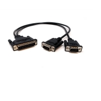 MOXA 목사 CBL-M25M9x2-50 DB25 male to 2 x DB9 male serial cable, 50 cm