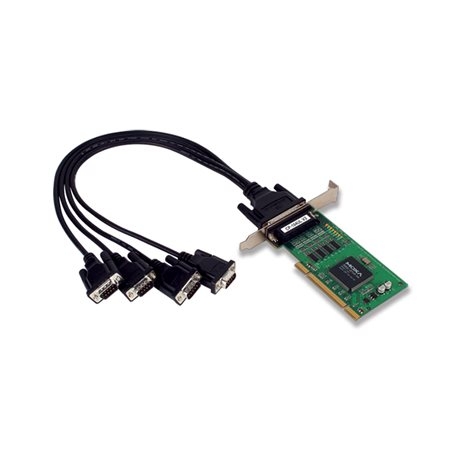 MOXA 목사 CP-104UL-T 4-port RS-232 low-profile Universal PCI serial board, -40 to 85°C operating temperature