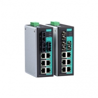 MOXA 목사EDS-309-3M-SC-T - Unmanaged Ethernet switch with 6 10/100BaseT(X) ports, 3 100BaseFX multi-mode ports with SC connectors, relay output warning, -40 to 75°C operating temperature