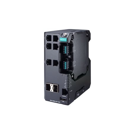 MOXA 목사EDS-4008-2GT-2GS-LV -Managed Gigabit Ethernet switch with 4 10/100BaseT(X) ports, 2 10/100/1000BaseT(X), 2 100/1000BaseSFP ports, dual power supply 12/24/48 VDC, -10 to 60°C operating temperature