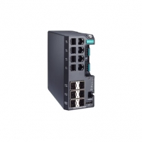 MOXA 목사EDS-4014-4GS-2QGS-HV - Managed Gigabit Ethernet switch with 8 10/100BaseT(X) ports, 4 100/1000BaseSFP ports, 2 1000/2500BaseSFP ports, single power supply 110/220 VAC/VDC, -10 to 60°C operating temperature