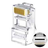 인네트워크 IN-U5PASS CAT.5 UTP 통과형 RJ45 EZ PLUG 100개입