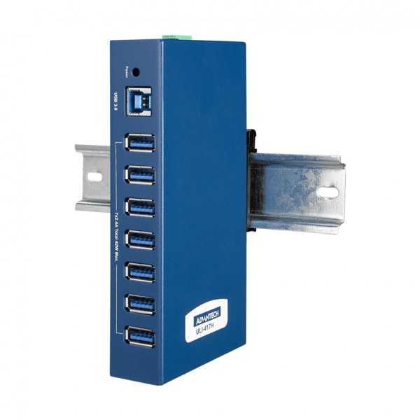 ADVANTECH 어드밴텍 BB-USH207-B ULI-417H, 7-port Industrial USB 3.2 Gen 1 Hub