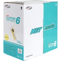 넷메이트 NMC-UTP25T CAT.6 UTP 케이블 305m (단선/옐로우)