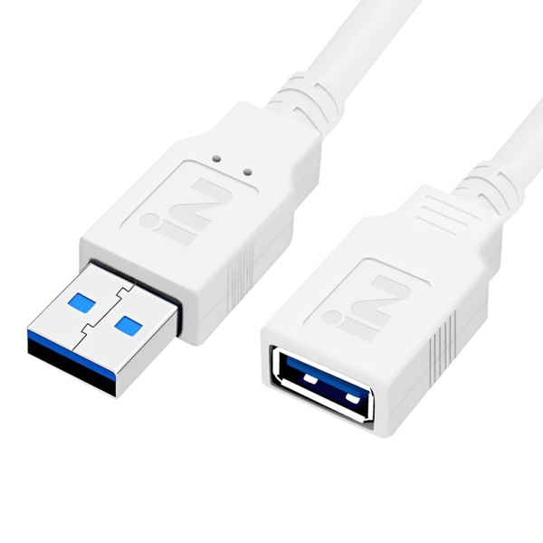 인네트워크 IN-U3MFW05 USB3.0 AM-AF 연장 케이블 0.5M 화이트