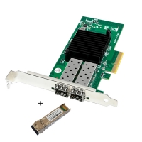 스타링크 SL-X520-SR1 듀얼 포트 10Gb SFP+ 광랜카드 PCI-Express x4 인텔칩셋(광지빅1개포함)