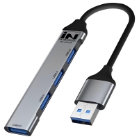 인네트워크 IN-U324 USB3.0 슬림 4포트 허브 알루미늄 메탈