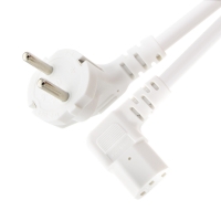 에이치티답 HT-AC117 국산 전원 16A ㄱ자 우측 꺾임 파워케이블 화이트 1.5M