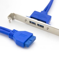 에이치디탑 HT-I19 USB 3.0 2포트 케이블 일반 브라켓 50CM