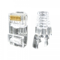 인네트워크 IN-TR50U6PASS CAT.6 UTP 랜케이블 제작 플러그 + 부트 합본 투명 100pcs